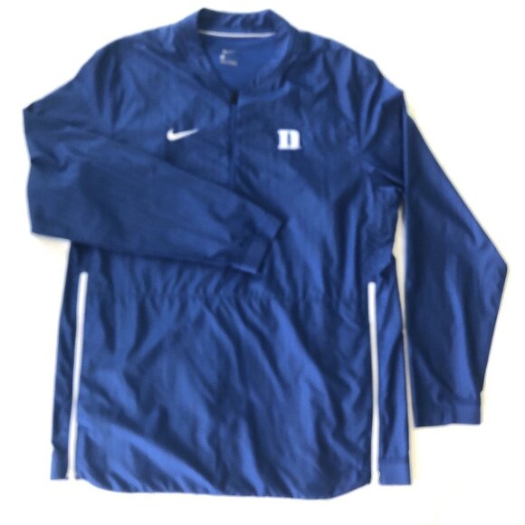 Nike Men's DUKE Blue Devils Basketball Warm-Up Long Sleeve Top Large MSRP $90.00 - Picture 1 of 14